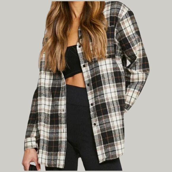 NWOT Flannel Button Down - Picture 1 of 3